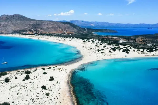 Türkise Lagune von Elafonissi auf Kreta